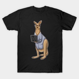 Kangaroo Secretary Laptop T-Shirt